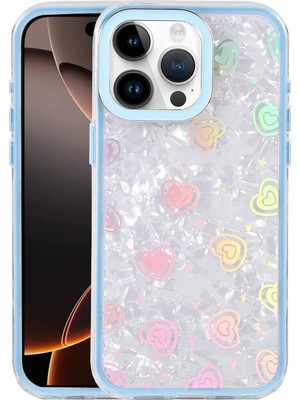 Fırsatkolik Mey Ithalat®   iPhone 16 Pro Max Lumi Desenli Kapak - Mavi