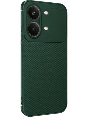 Fırsatkolik Mey Ithalat®   Poco X8 Pro Max Auto Focus Karbon Kapak - Koyu Yeşil