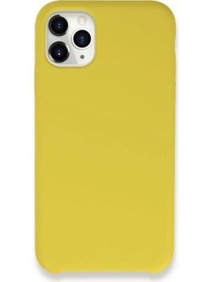 Fırsatkolik Mey Ithalat®   iPhone 11 Pro Max Kılıf Lansman Legant Silikon - Sarı