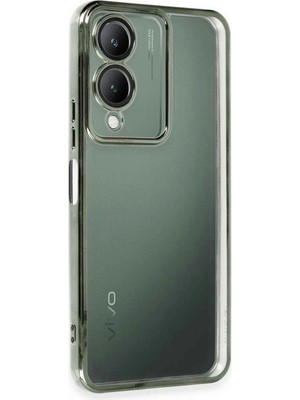 Fırsatkolik Mey Ithalat®  Vivo Y17S Kılıf  Lensli Silikon - Yeşil