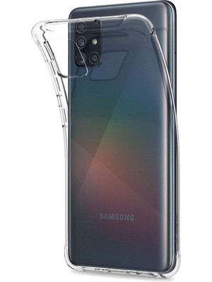 Fırsatkolik Galaxy A51 Kılıf Lüx Şeffaf Silikon