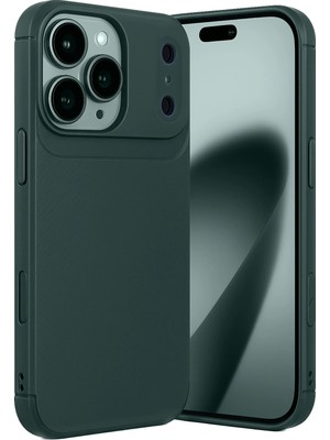 Fırsatkolik Mey Ithalat®   iPhone 17 Pro Auto Focus Karbon Kapak - Koyu Yeşil