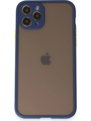 Fırsatkolik Mey Ithalat®   iPhone 11 Pro Kılıf Montreal Silikon Kapak - Lacivert