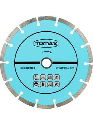 Fırsatkolik Tomax Segmentli Elmas Beton Kesici Disk - 115X2,0X22