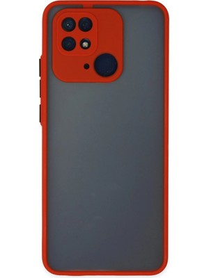 Fırsatkolik Mey Ithalat®   Redmi 10C Kılıf Montreal Silikon Kapak - Kırmızı