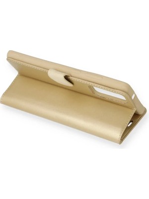Fırsatkolik Mey Ithalat®  Samsung Galaxy S20 Ultra Trend S Plus Kapaklı Kılıf - Gold