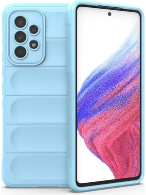 Fırsatkolik Mey Ithalat®  Samsung Galaxy A53 5g Kılıf Optimum Silikon - Sky Blue