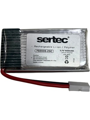 Fırsatkolik Sertec / 702035 / 3.7V - 400MAH - 25C Beyaz Soket