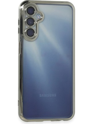Fırsatkolik Mey Ithalat®  Samsung Galaxy A15 4g Kılıf  Lensli Silikon - Gümüş
