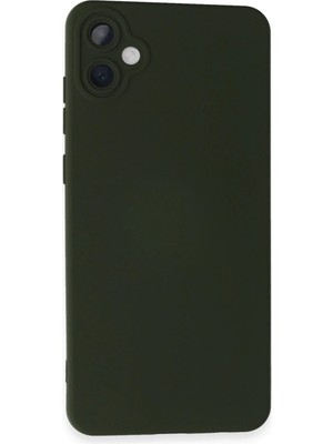 Fırsatkolik Mey Ithalat®  Samsung Galaxy A05 Kılıf Nano Içi Kadife Silikon - Koyu Yeşil