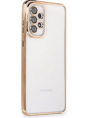 Fırsatkolik Galaxy A73 5g Kılıf Razer Lensli Silikon - Gold