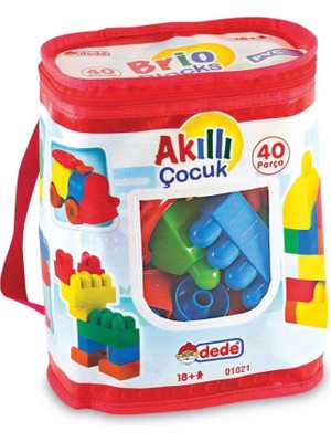 Fırsatkolik Mey Ithalat® 01021  Akıllı Çocuk Blokları 40 Parça