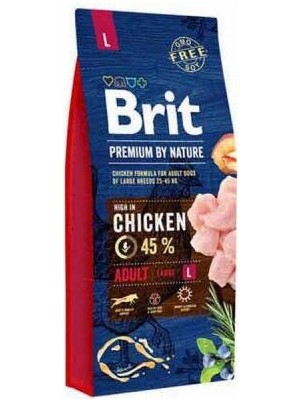 Fırsatkolik Brit Premium By Nature Adult Büyük Irk Tavuklu Yetişkin Köpek Maması 15 kg