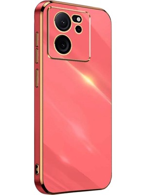 Fırsatkolik Mi 13T Pro Kılıf Volet Silikon - Kırmızı