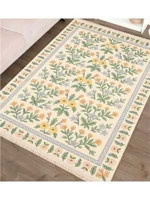 Vivense Flower Baskılı Dokuma Taban Halı, 134 Yng, 80X150  cm