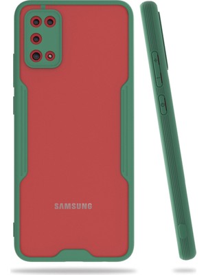 Fırsatkolik Galaxy A02S Kılıf Platin Silikon - Yeşil