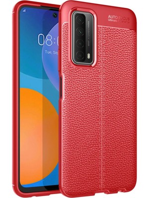 Fırsatkolik Mey Ithalat®  Huawei P Smart 2021 Kılıf Auto Focus Kapak - Kırmızı