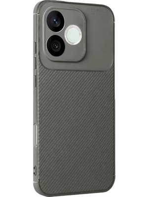 Fırsatkolik Mey Ithalat®  Huawei Honor 600 Lite Auto Focus Karbon Kapak - Gri