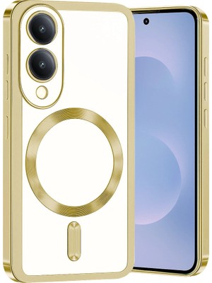 Fırsatkolik Samsung Galaxy S25 Edge Kross Magneticsafe Kapak - Gold