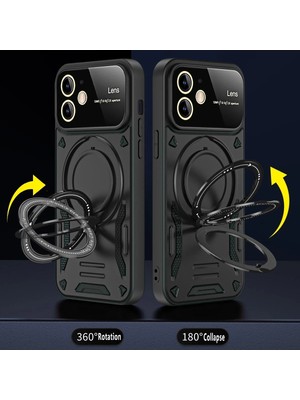Fırsatkolik Mey Ithalat®   iPhone 11 Kılıf Joy Lens Standlı Kapak - Lacivert