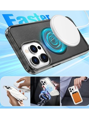 Fırsatkolik Mey Ithalat®   iPhone 16 Pro Max Star Magsafe Kapak - Siyah