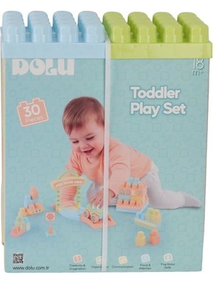 Fırsatkolik Mey Ithalat® 5218 Oyuncak Yol ve Blok Set 30 Pcs