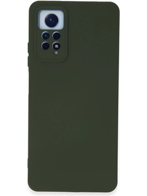 Fırsatkolik Mey Ithalat®   Redmi Note 12 Pro 4g Kılıf Nano Içi Kadife Silikon - Koyu Yeşil