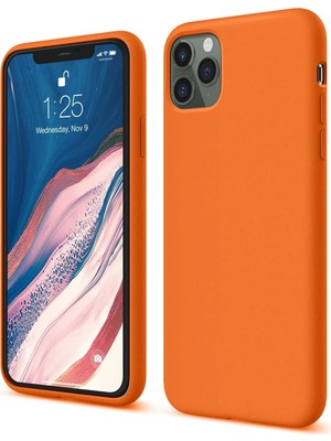 Fırsatkolik Mey Ithalat®   iPhone 11 Pro Kılıf First Silikon - Turuncu