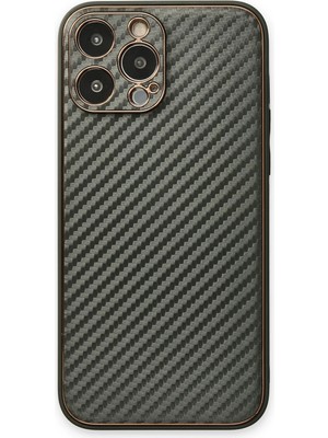 Fırsatkolik Mey Ithalat®   iPhone 13 Pro Max Kılıf Coco Karbon Silikon - Füme