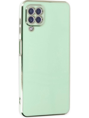 Fırsatkolik Mey Ithalat®  Samsung Galaxy A22 Kılıf Volet Silikon - Açık Yeşil