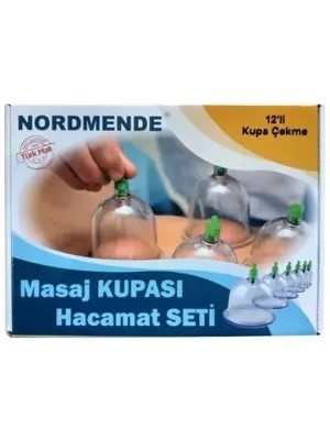 Fırsatkolik Mey Ithalat®  12'li Hacamat Masaj Kupa Set