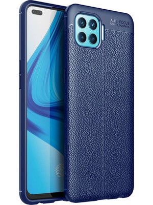 Fırsatkolik Mey Ithalat®   Reno 4 Lite Kılıf Auto Focus Kapak - Lacivert