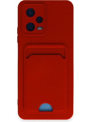 Fırsatkolik Mey Ithalat®   Redmi Note 12 4g Kılıf Kelvin Kartvizitli Silikon - Kırmızı