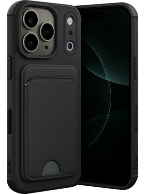 Fırsatkolik iPhone 17 Pro Max Kelvin Kartvizitli Silikon - Siyah