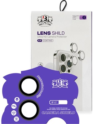 Fırsatkolik Mey Ithalat®   iPhone 17 Bilvis Titan Kamera Lens - Siyah