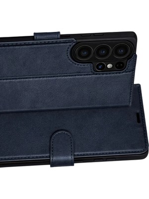Fırsatkolik Mey Ithalat®  Samsung Galaxy S26 Ultra Trend S Plus Kapaklı Kılıf - Lacivert