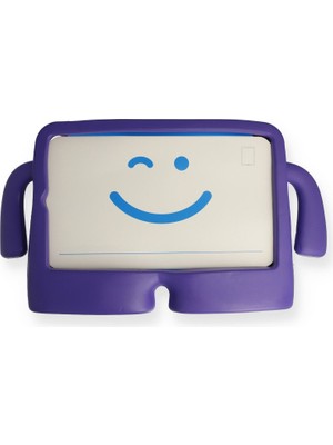 Fırsatkolik Galaxy Tab A9 Kılıf Karakter Tablet Silikon - Mor