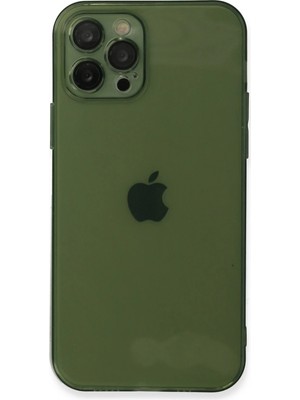Fırsatkolik Mey Ithalat®   iPhone 12 Pro Kılıf Fly Lens Silikon - Yeşil