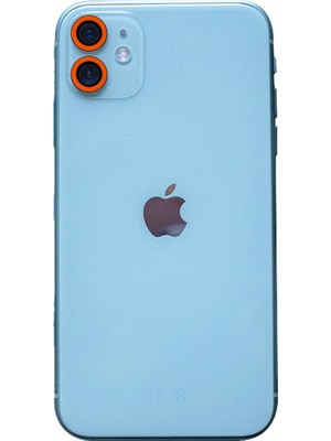 Fırsatkolik Apple Iphone 11 Neon Fosforlu Kamera Lens - Turuncu