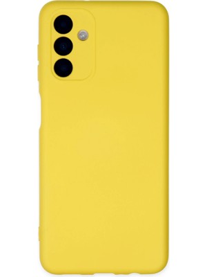 Fırsatkolik Mey Ithalat®  Samsung Galaxy A04S Kılıf Nano Içi Kadife Silikon - Sarı
