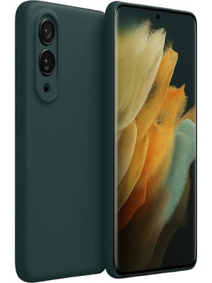 Fırsatkolik Mey Ithalat®  Samsung Galaxy S25 Edge First Silikon - Koyu Yeşil