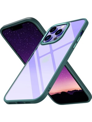 Fırsatkolik Mey Ithalat®   iPhone 13 Pro Max Kılıf Power Silikon - Koyu Yeşil