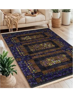 Vivense Geometric Baskılı Dokuma Taban Halı, 124 Yng, 120X180 cm