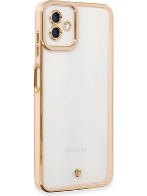 Fırsatkolik Mey Ithalat®  Samsung Galaxy A04 Kılıf Liva Lens Silikon - Rose