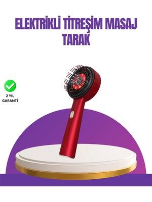 Fırsatkolik Mey Ithalat® Kırmızı LED Işıklı Saç Derisi Masaj Aleti