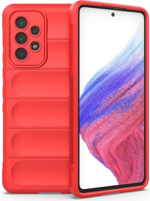 Fırsatkolik Mey Ithalat®  Samsung Galaxy A53 5g Kılıf Optimum Silikon - Kırmızı