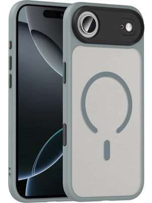 Fırsatkolik Mey Ithalat®   iPhone 17 Air Megane Magsafe Kapak - Titan Gri