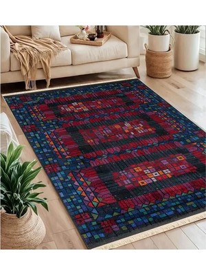Vivense Geometric Baskılı Dokuma Taban Halı, 123 Yng, 120X180 cm