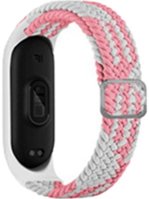 Fırsatkolik Mey Ithalat®   Mi Band 7 Star Kordon - Pembe-Beyaz