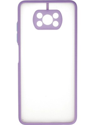 Fırsatkolik Mey Ithalat®   Pocophone X3 Kılıf Montreal Silikon Kapak - Mor
